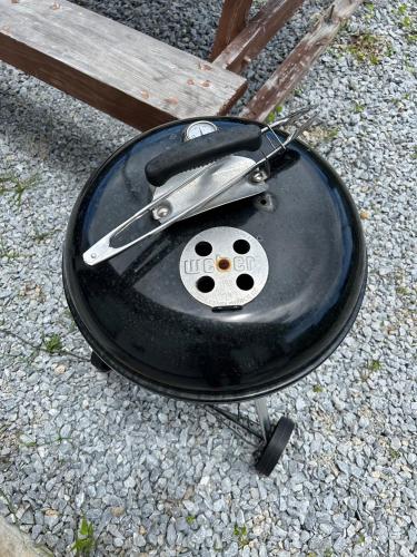 a table with two knives on top of it at #オーシャンビューBBQ可能 #4LDK新築一軒家 #長期滞在歓迎 -- 時空間 凪 Nagi -- in Hyakuna