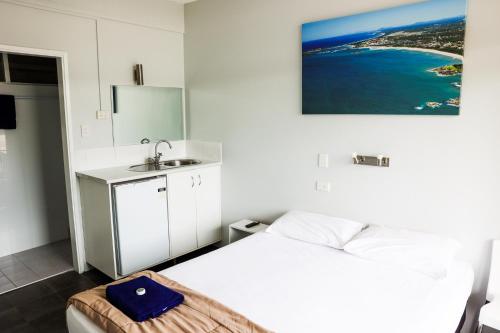 Katil atau katil-katil dalam bilik di Park Beach Hotel Motel