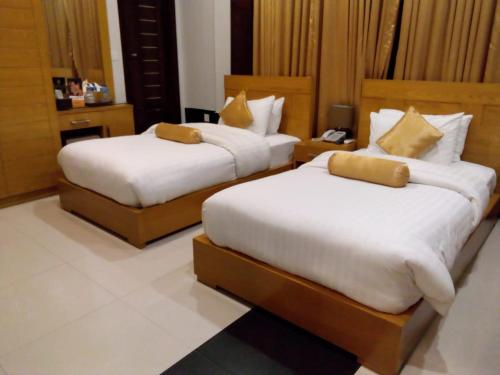 Krevet ili kreveti u jedinici u okviru objekta Burj Al Swat Hotel
