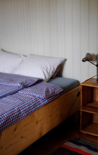 Postel nebo postele na pokoji v ubytování Apartment bei der Tischlerei