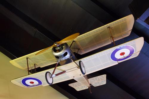 a small airplane hanging from a ceiling at Restaurace-Penzion U Pilota in Kněževes