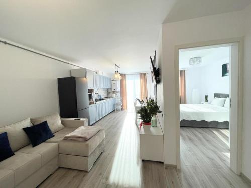 Dapur atau dapur kecil di Skyway Apartment