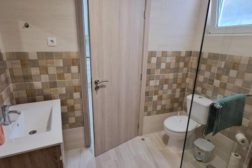 Koupelna v ubytování Setubal Holiday Apartment