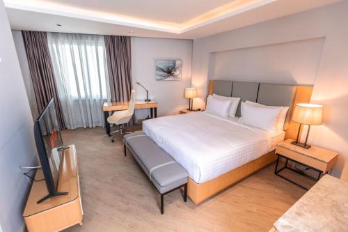 The Row Residential Hotelにあるベッド