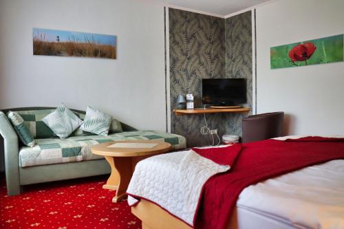 Postel nebo postele na pokoji v ubytování Landgasthof Allerparadies