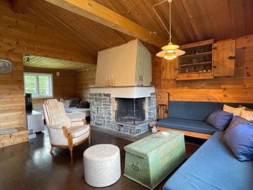 Ruang duduk di Baybu - cabin close Geilo Skisenter and the center of Geilo