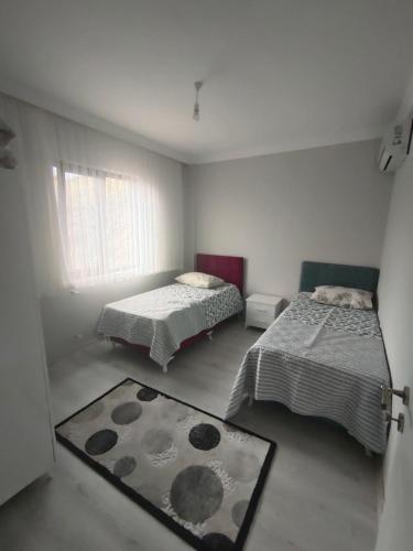 Postel nebo postele na pokoji v ubytování Dublex daire