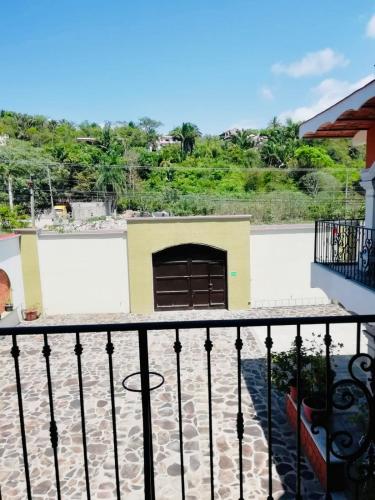 a view from the balcony of a building at Mountain View Lofts Guayabitos in Rincon de Guayabitos