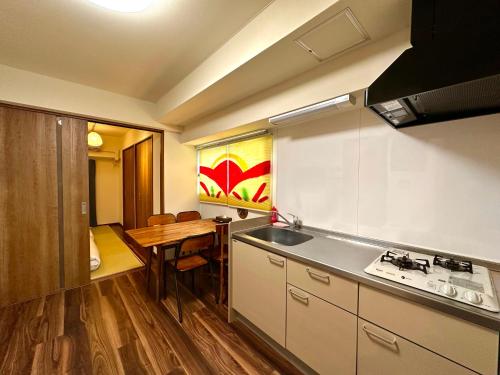 Love Asakusa 1 Bedroom Apartment Sleeps 4 3 Min to Sensoji SkyTree View Airport Direct Elevator Free WiFi