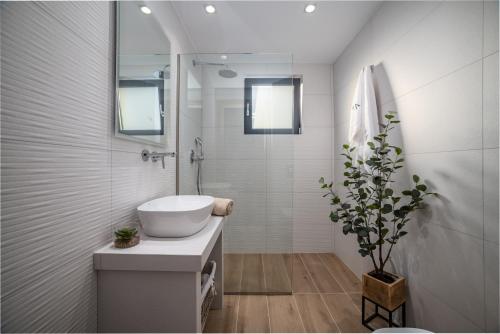 Salle de bains dans l'établissement Ionian Escape