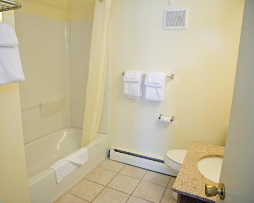 Et badeværelse på Travelers Inn