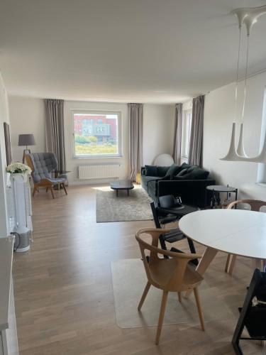 Χώρος καθιστικού στο New 4 bedroom apartment in Malmö