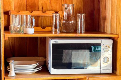 Dapur atau dapur kecil di Cabañas Aventurados