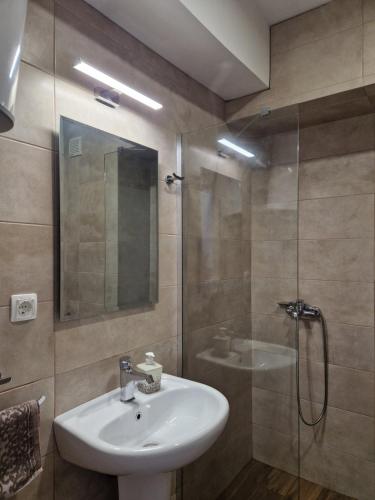 Koupelna v ubytování Kamche apartment