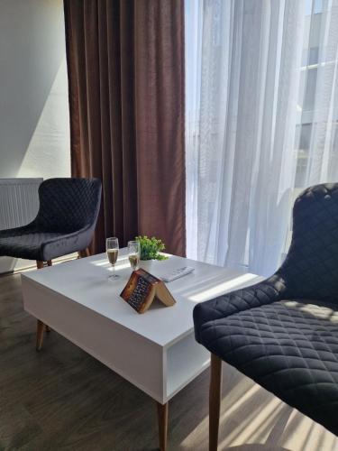 Posezení v ubytování Kamche apartment