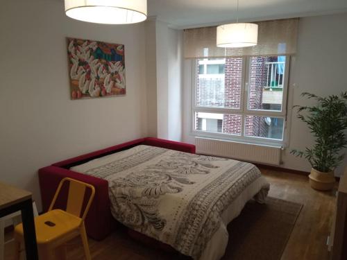 Postel nebo postele na pokoji v ubytování Bonito Apartamento en Aviles VUT 5050 AS