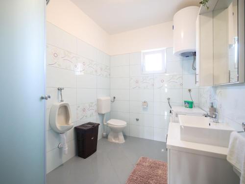 Bilik mandi di Holiday Home in Prkos with Private Pool