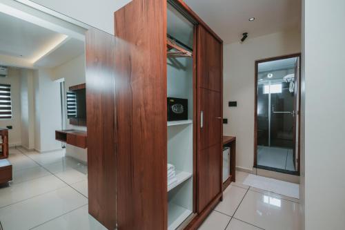 Koupelna v ubytování Fortview Suites
