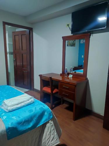 Postel nebo postele na pokoji v ubytování Hotel Villonaco