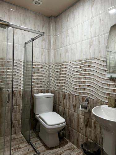 Koupelna v ubytování HOTEL MICHEL