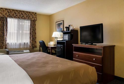 Televisyen dan/atau pusat hiburan di Quality Inn Grand Blanc - Flint South