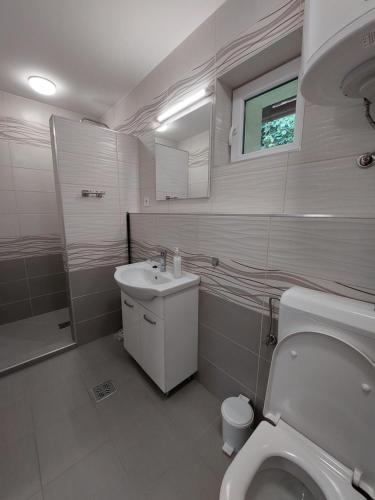 Kúpeľňa v ubytovaní Szépasszonyvölgy Apartman