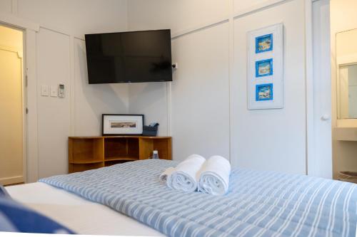 Ένα ή περισσότερα κρεβάτια σε δωμάτιο στο Barbara's Guesthouse