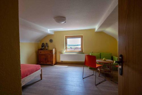 Χώρος καθιστικού στο Ferienwohnung Kleinmünster