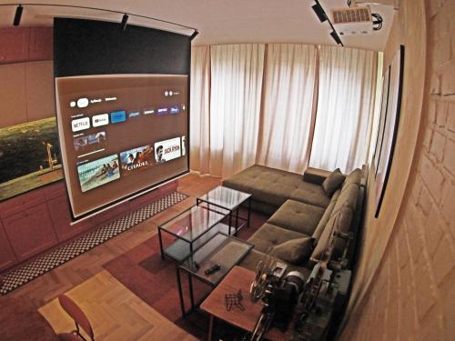 TV a/nebo společenská místnost v ubytování Rudy Kot