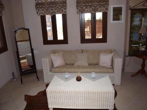 Гостиная зона в Villa in Elounda near Sea & Private Pool