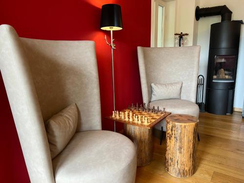 Un lugar para sentarse en Aparthotel Parsberg GreenDesign