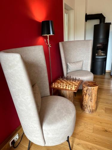 Un lugar para sentarse en Aparthotel Parsberg GreenDesign