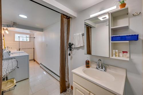 A bathroom at East Hartford Studio about 4 Mi to Downtown Hartford!