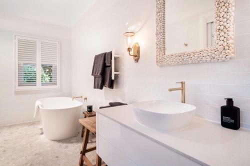 Beechworth House tesisinde bir banyo