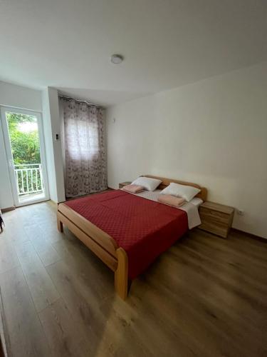 Un pat sau paturi într-o cameră la SeaAdrik