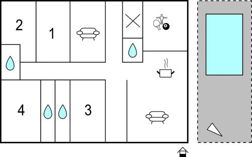 a block diagram of a periodic table with numbers at Awesome Home In Dragove With Wifi in Dragove