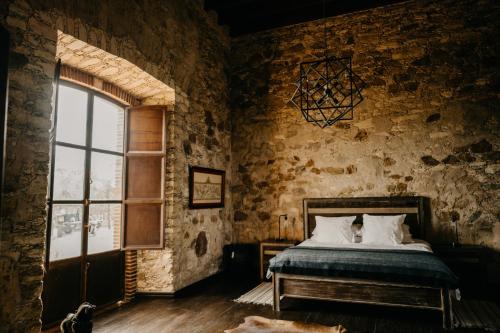 Postel nebo postele na pokoji v ubytování Mineral del Cielo