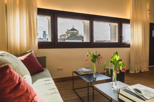 Ruang duduk di La Ermita Suites - Único Hotel Monumento de Córdoba