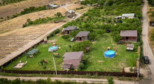 Landskap semula jadi dekat dengan rumah percutian