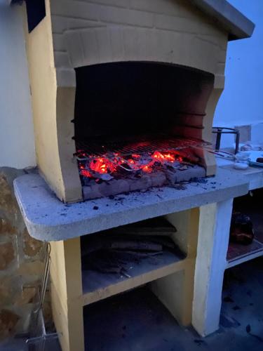 Gril pre hostí vo vile