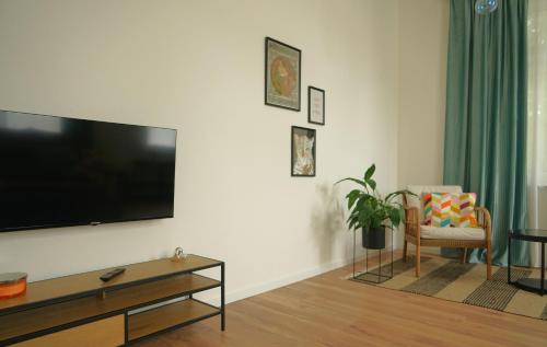 TV a/nebo společenská místnost v ubytování Apartment Edda