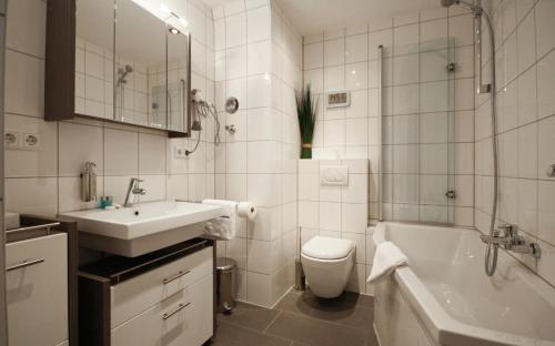 Koupelna v ubytování ALFA Hotel - Superior