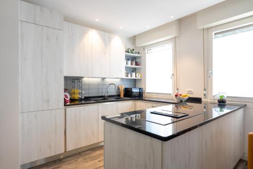 Kuchyň nebo kuchyňský kout v ubytování MYHOUSE APARTMENT