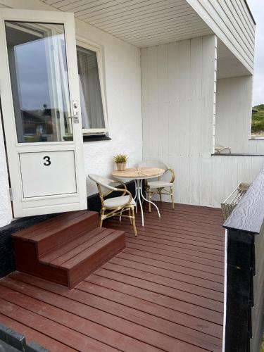Balkón nebo terasa v ubytování Klithjem Badehotel