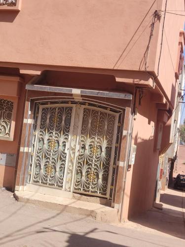 a metal gate on the side of a building at khenifra in Khenifra