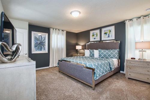 Katil atau katil-katil dalam bilik di Spacious home plus perfect resort
