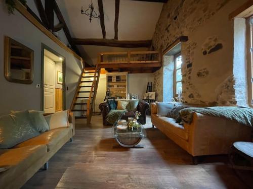 Χώρος καθιστικού στο Maison Vigneron - Maison et Studio