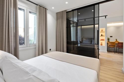 Säng eller sängar i ett rum på Apartment Annunziata