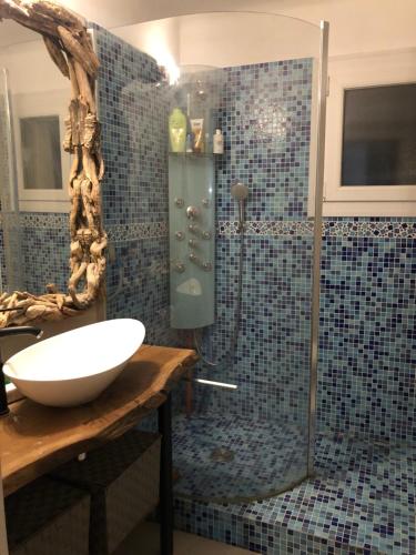 Koupelna v ubytování Villa 3 chambres avec piscine privée