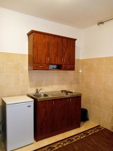 Dapur atau dapur kecil di Apartments Old Olive